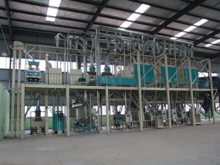 100噸面粉加工鋼結構生產線